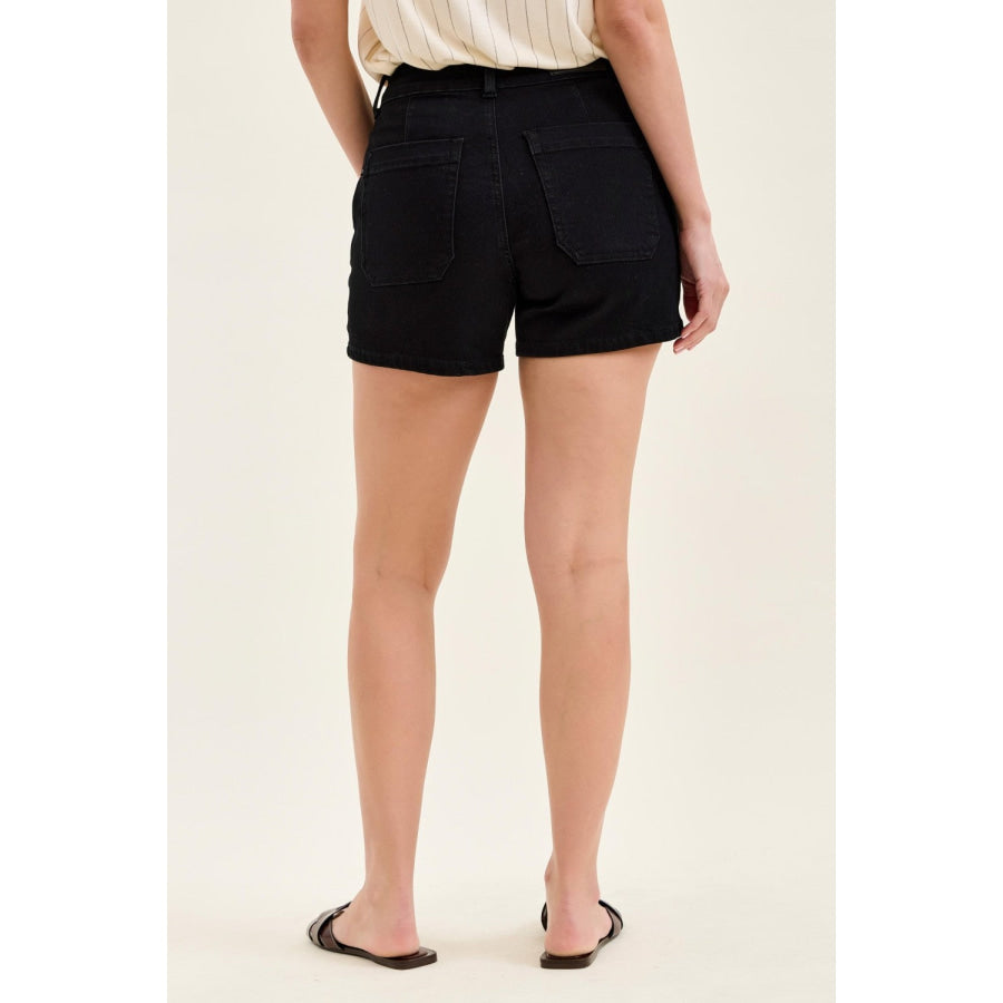 Judy Blue High-Waisted Trouser Shorts Apparel and Accessories