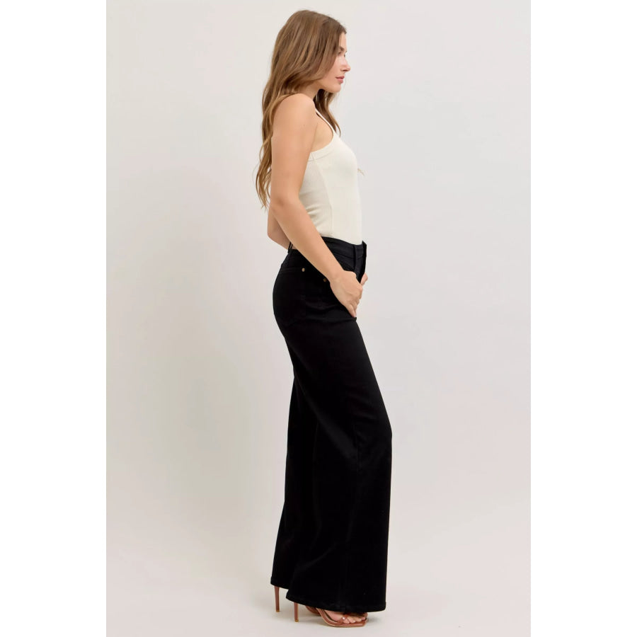 Judy Blue High-Waisted Wide Leg Jeans Apparel and Accessories