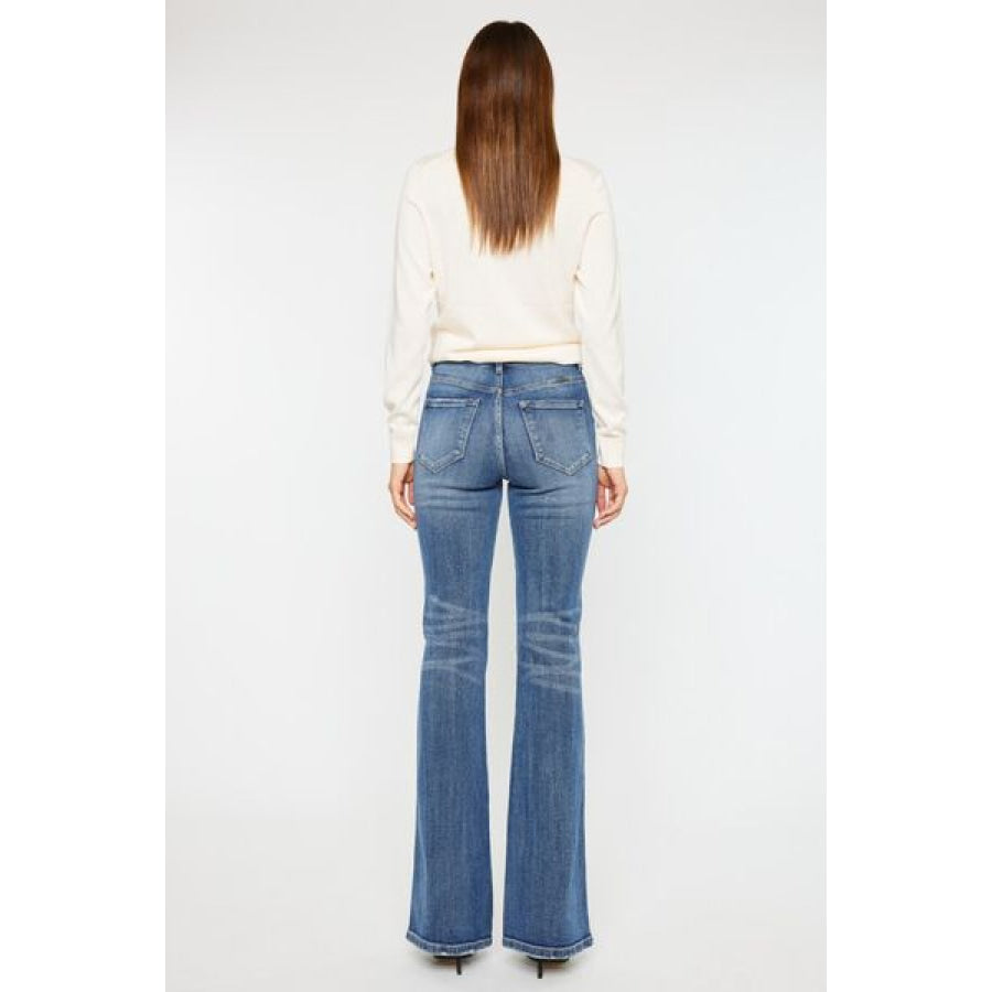 Kancan Cat’s Whiskers High Waist Flare Jeans MED / 1(24) Apparel and Accessories