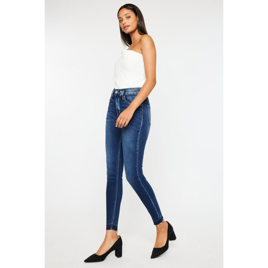 Kancan Full Size High Rise Ankle Skinny Jeans Apparel and Accessories