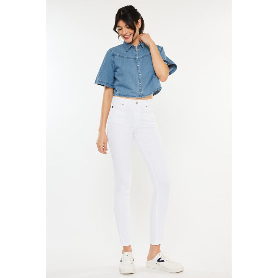 Kancan High Rise Ankle Skinny Jeans Apparel and Accessories