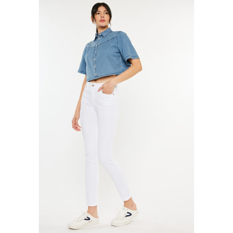 Kancan High Rise Ankle Skinny Jeans Apparel and Accessories