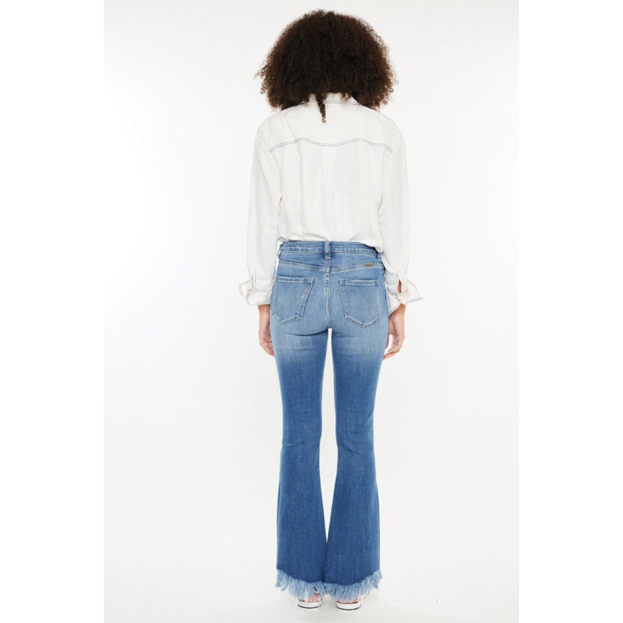 Kancan High Rise Frayed Hem Jeans Apparel and Accessories