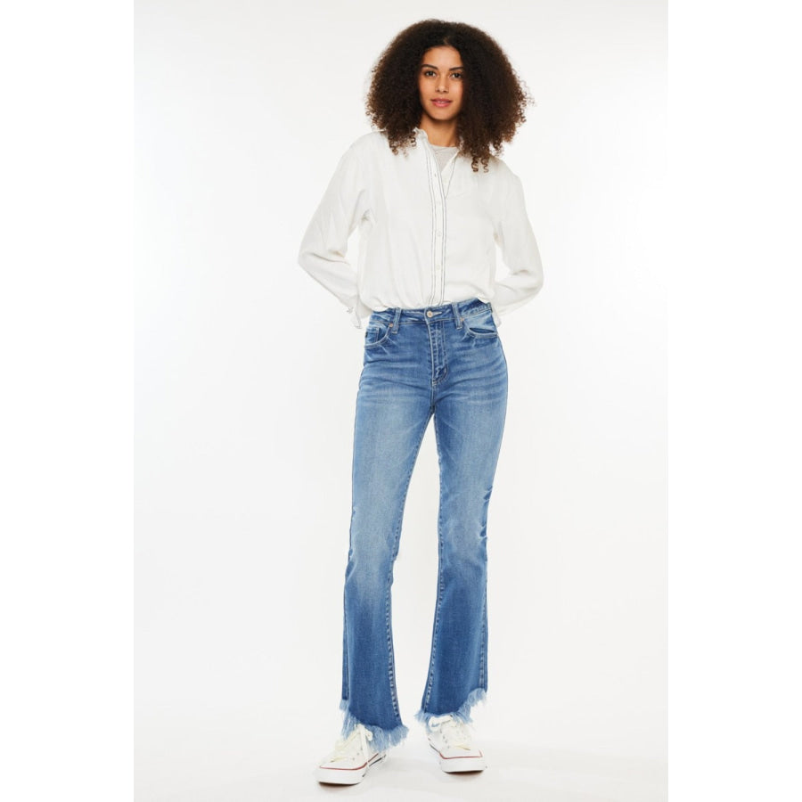 Kancan High Rise Frayed Hem Jeans Medium / Apparel and Accessories