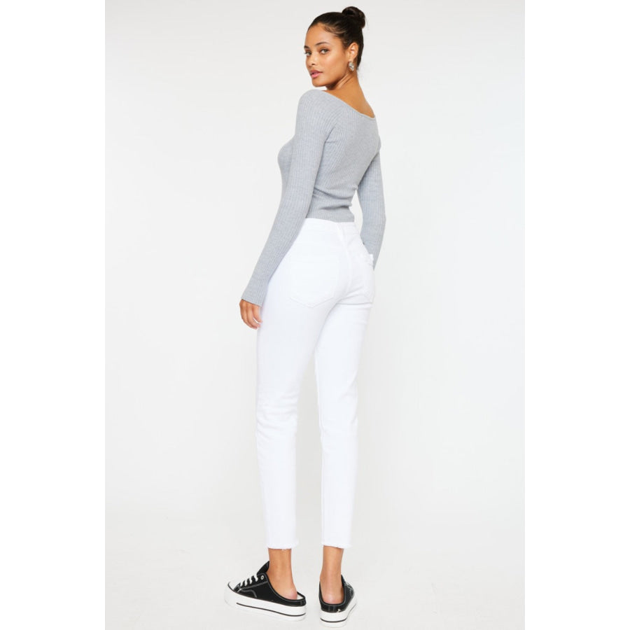 Kancan Mid Rise Ankle Skinny Jeans Apparel and Accessories