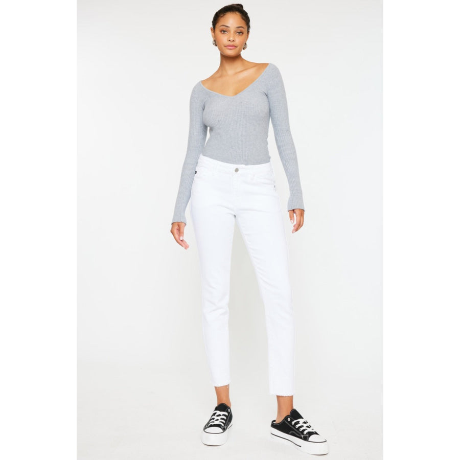 Kancan Mid Rise Ankle Skinny Jeans Apparel and Accessories