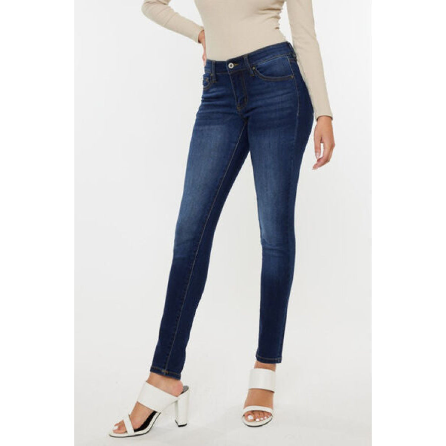 Kancan Mid Rise Gradient Skinny Jeans Dark / Apparel and Accessories