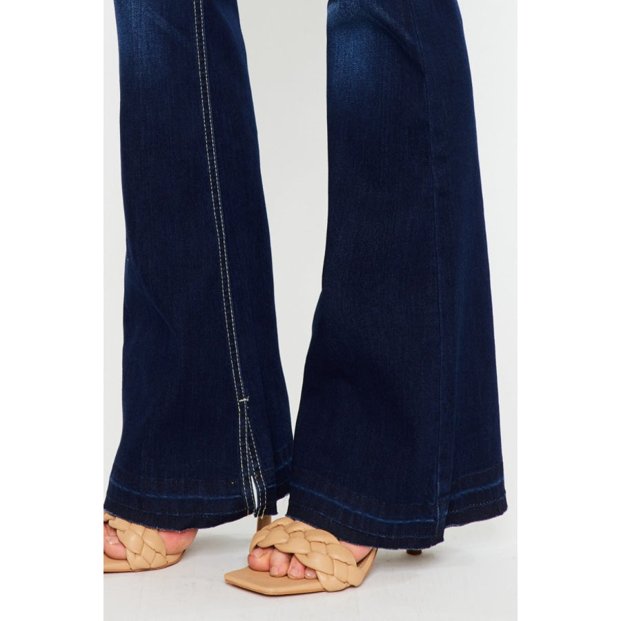 Kancan Mid Rise Slim Flare Jeans Apparel and Accessories