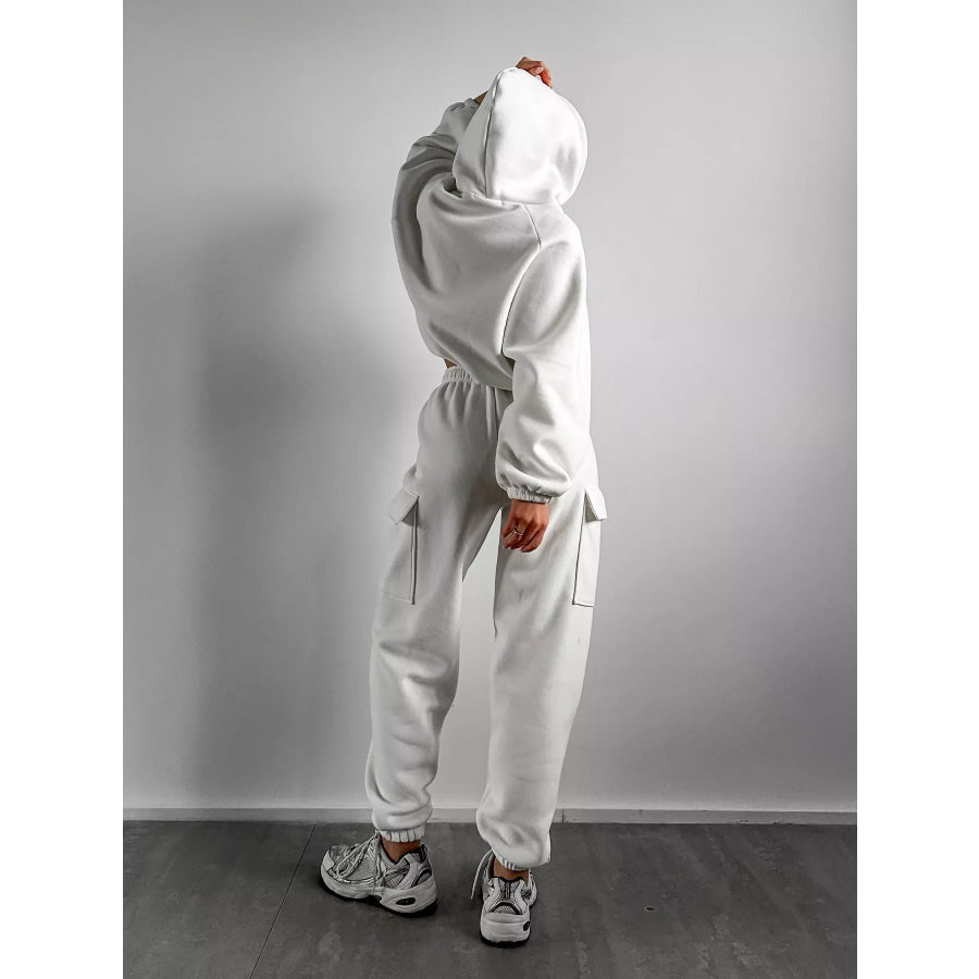 Kangaroo Pocket Hoodie and Joggers Set Apparel Accessories