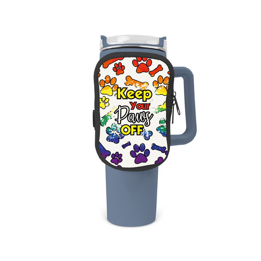 Keep Your Paws Off Zippered Pouch/Bag For 40oz Tumbler Tumbler