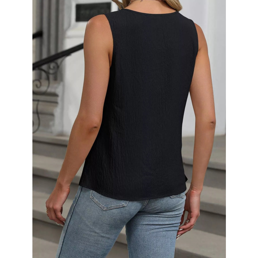 Keyhole Neck Tank Top Apparel and Accessories