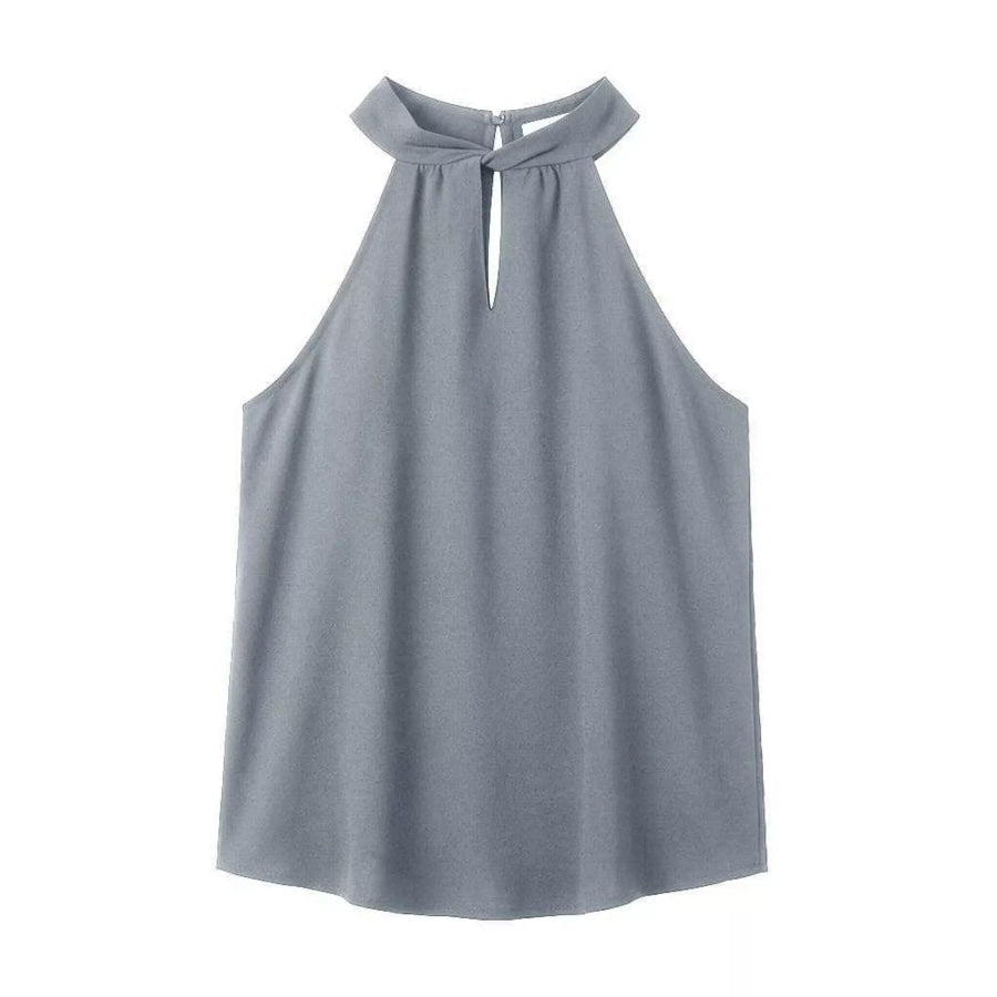 Keyhole Sleeveless Tank Apparel and Accessories