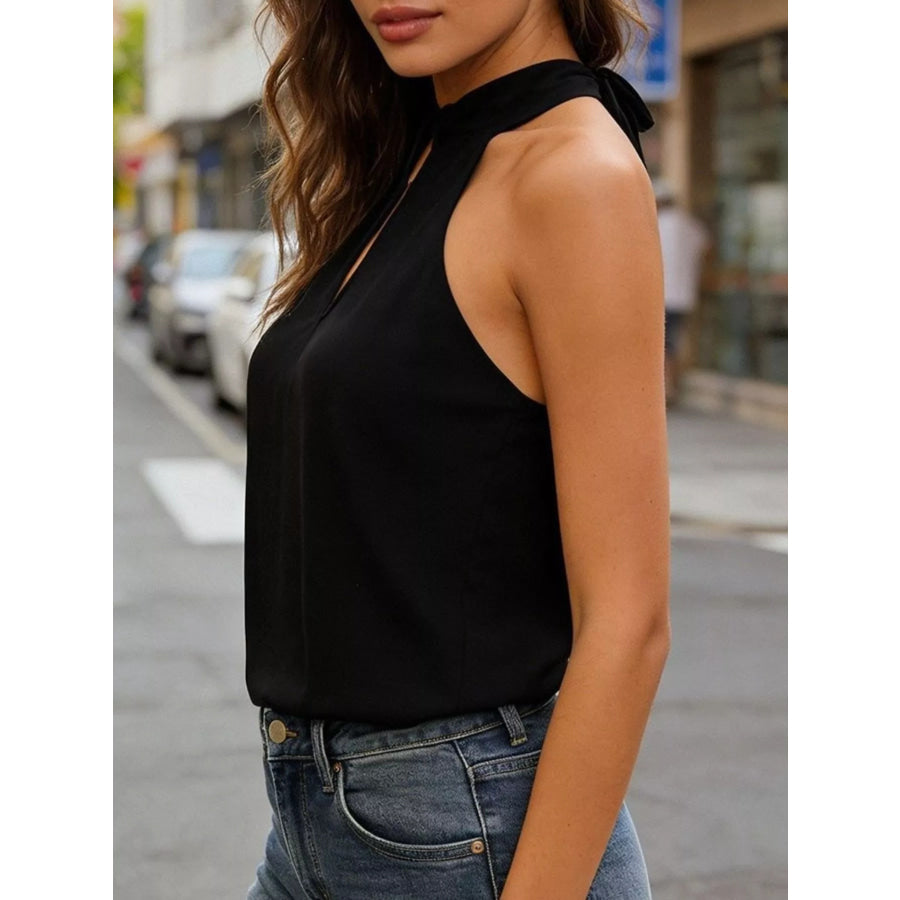Keyhole Sleeveless Tank Apparel and Accessories