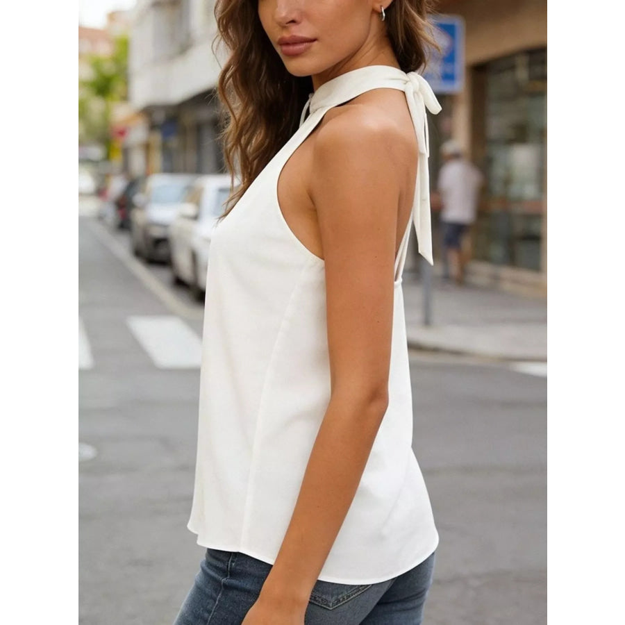 Keyhole Sleeveless Tank Apparel and Accessories