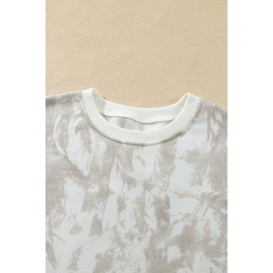 Khaki Woodland Camouflage Long Sleeve Top and Shorts Set Two Piece Sets/Short Sets