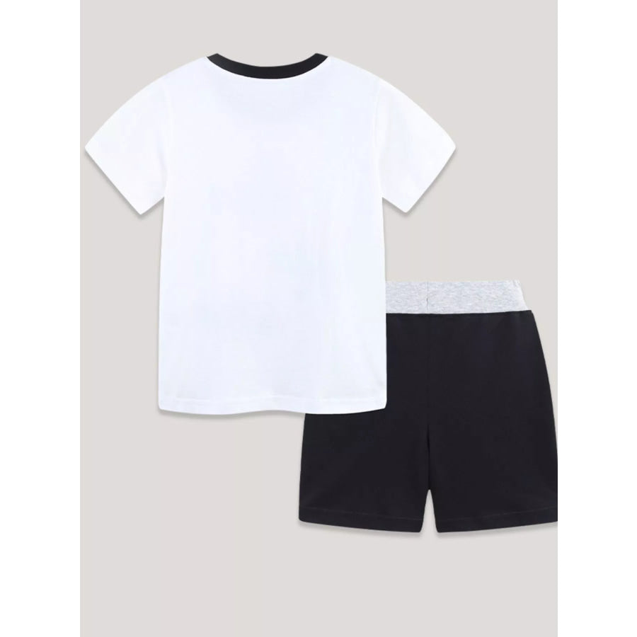 Kids’ Airplane Print T-shirt and Shorts Set Apparel and Accessories