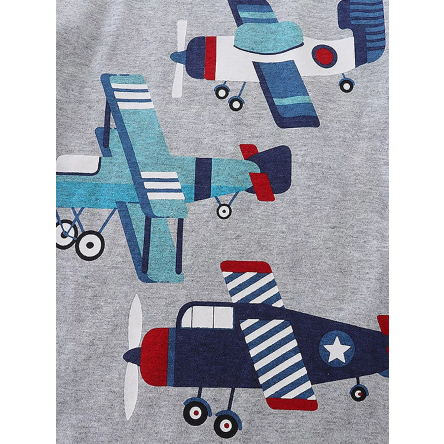 Kids’ Airplane Print T-Shirt Apparel and Accessories