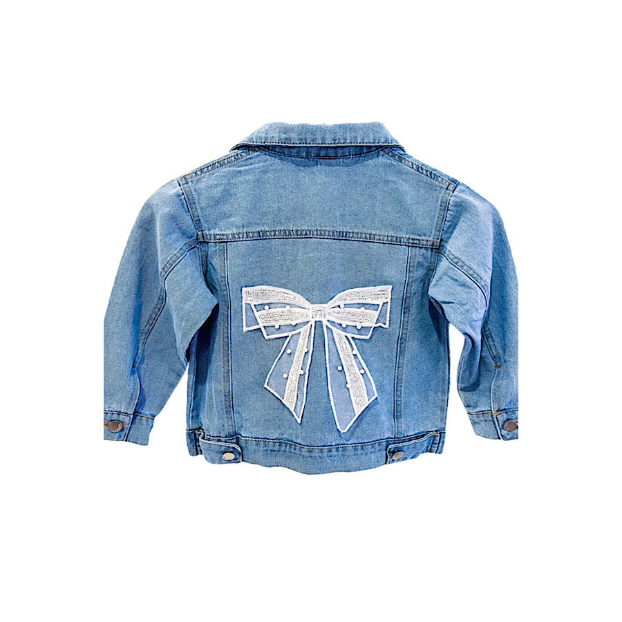 Kids Bow Denim Jacket WS 501 Jackets