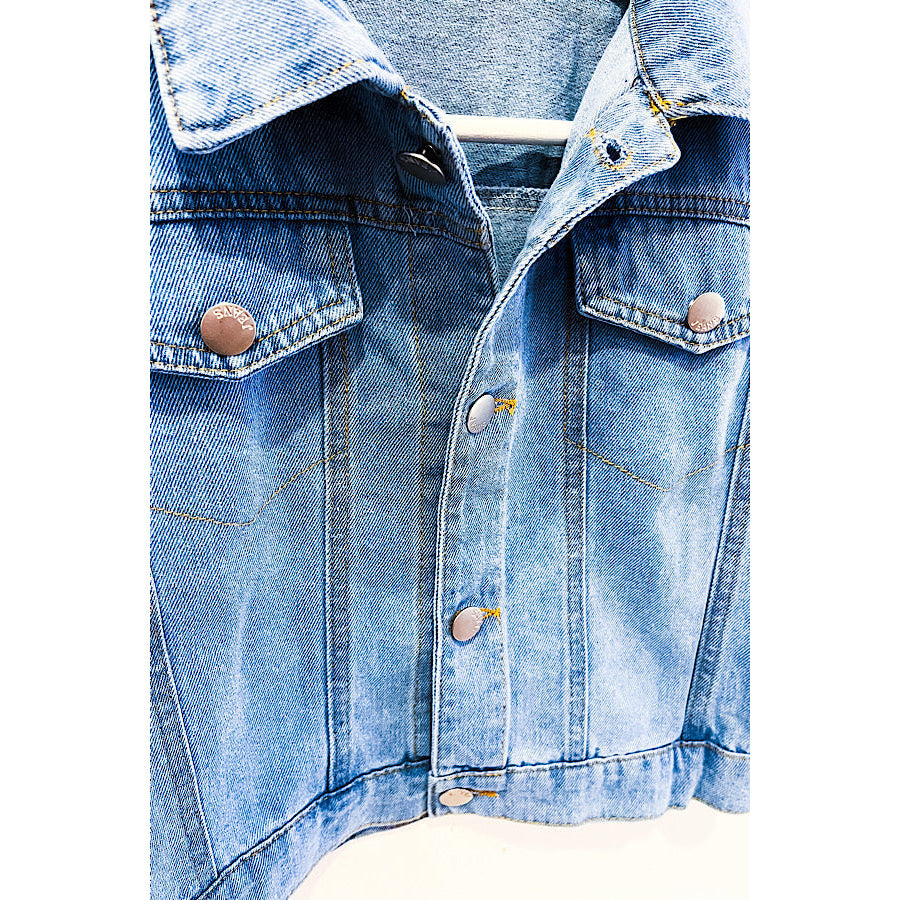 Kids Bow Denim Jacket WS 501 Jackets