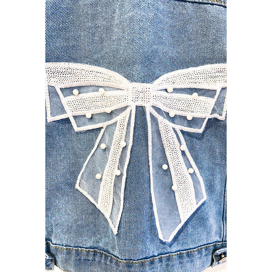 Kids Bow Denim Jacket WS 501 Jackets