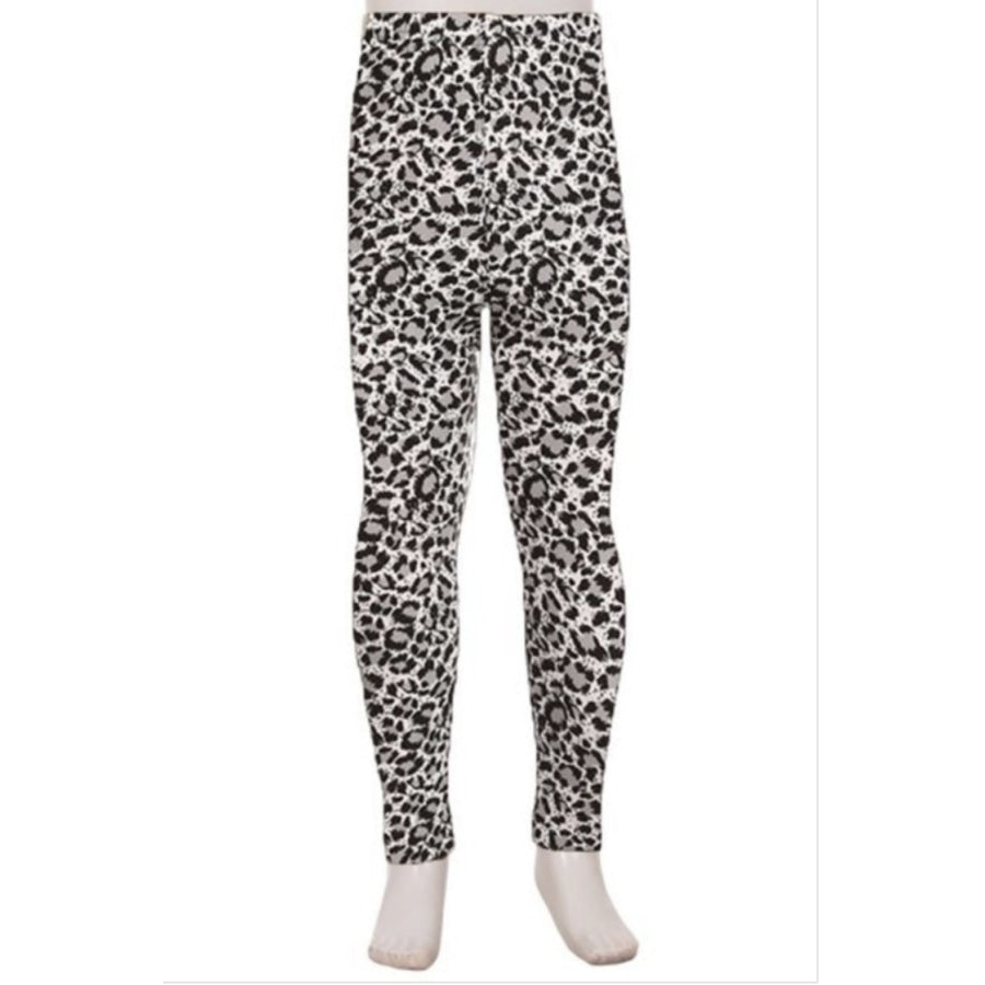 Kids Leggings High Waisted Full Length S/M / Leopard Kids Leggings