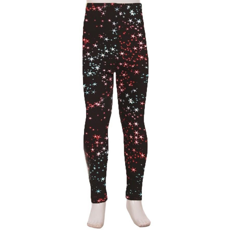 Kids Leggings High Waisted Full Length S/M / Stars Kids Leggings