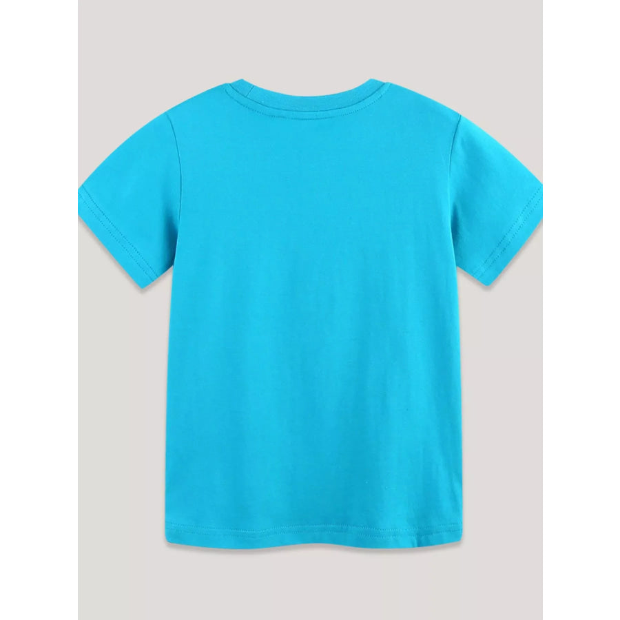 Kids’ Rocket Graphic Round Neck T-Shirt Apparel and Accessories