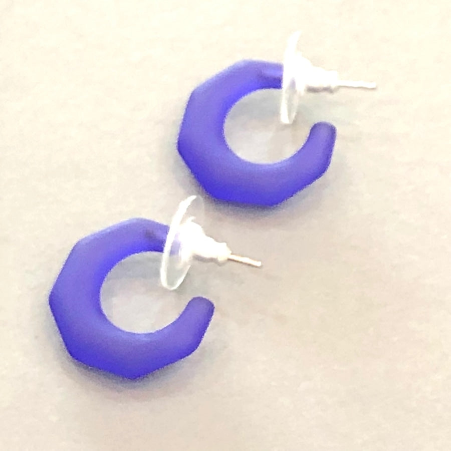 Kit Hoop Earrings Cobalt Kit Hoops