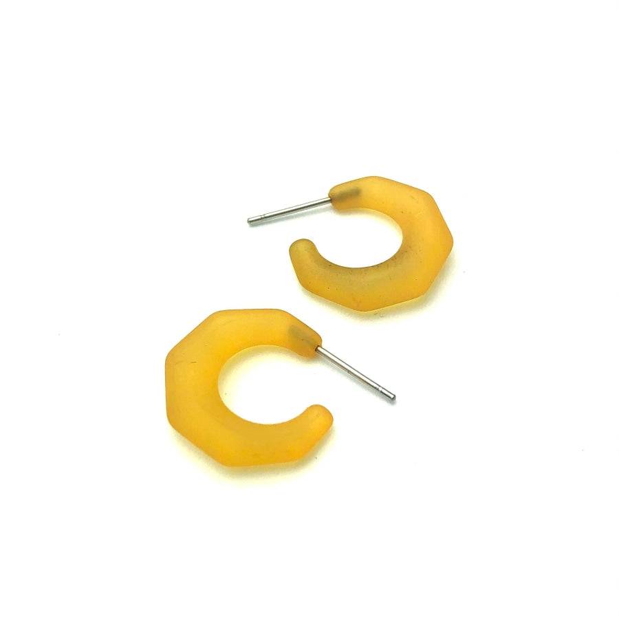 Kit Hoop Earrings Golden Yellow Kit Hoops