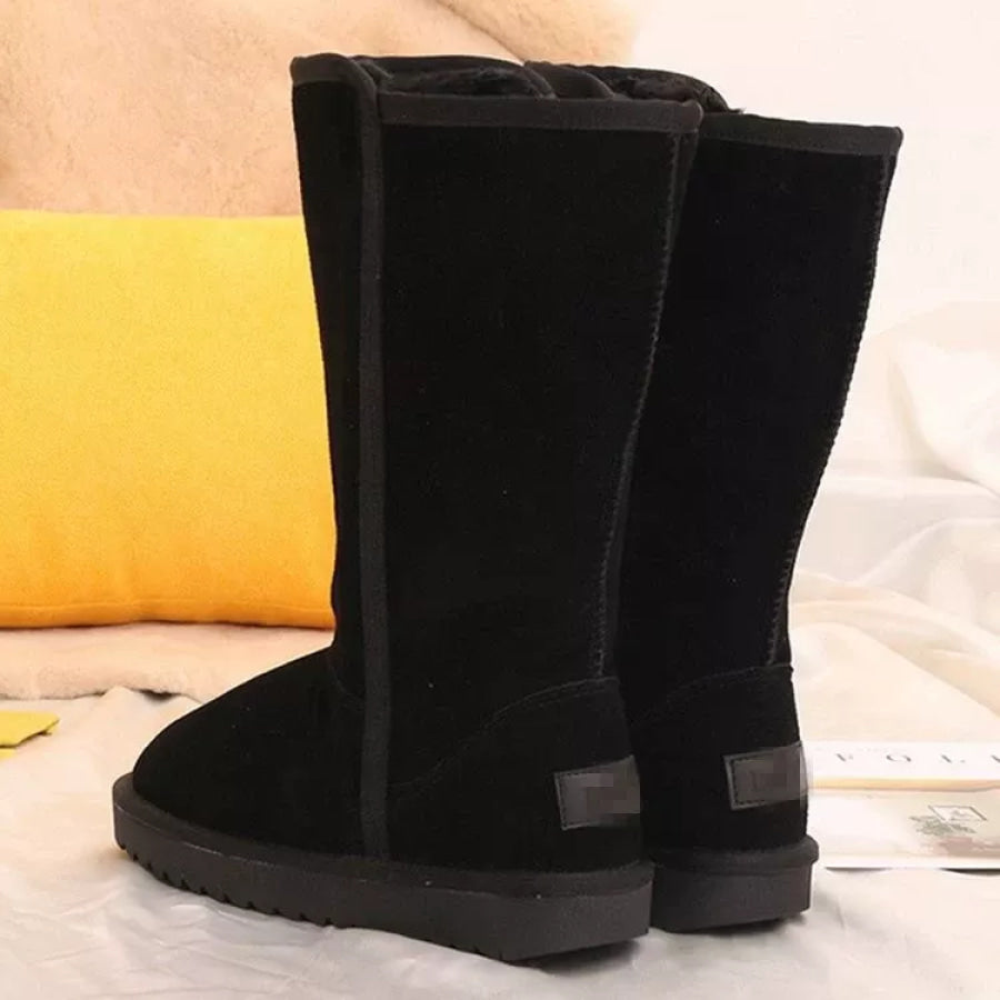 Knee-High Boots with Zipper Apparel and Accessories