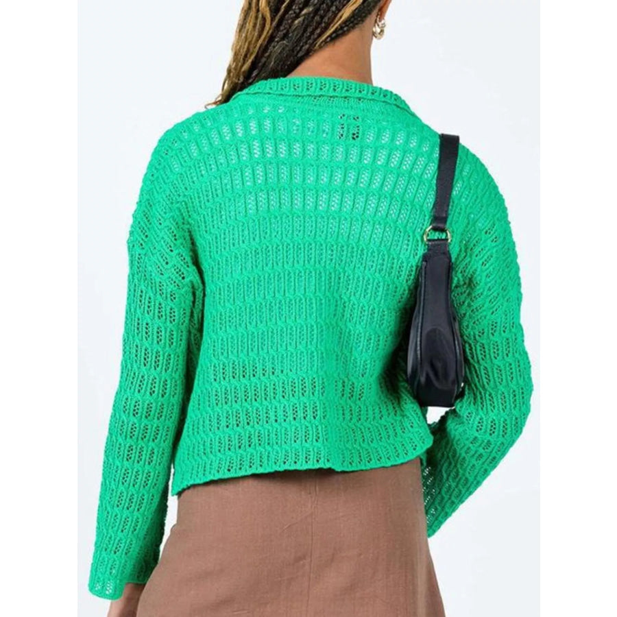 Knit Button-Down Cardigan Apparel and Accessories
