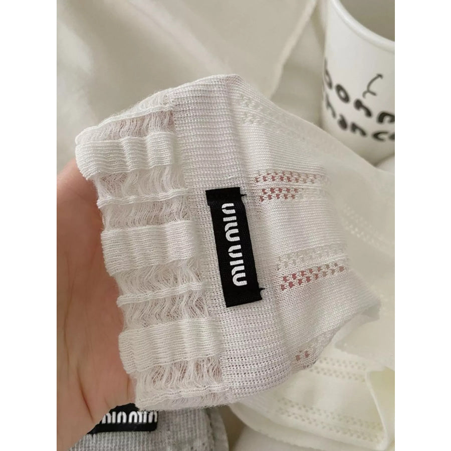 Knitted Crew Socks Apparel and Accessories
