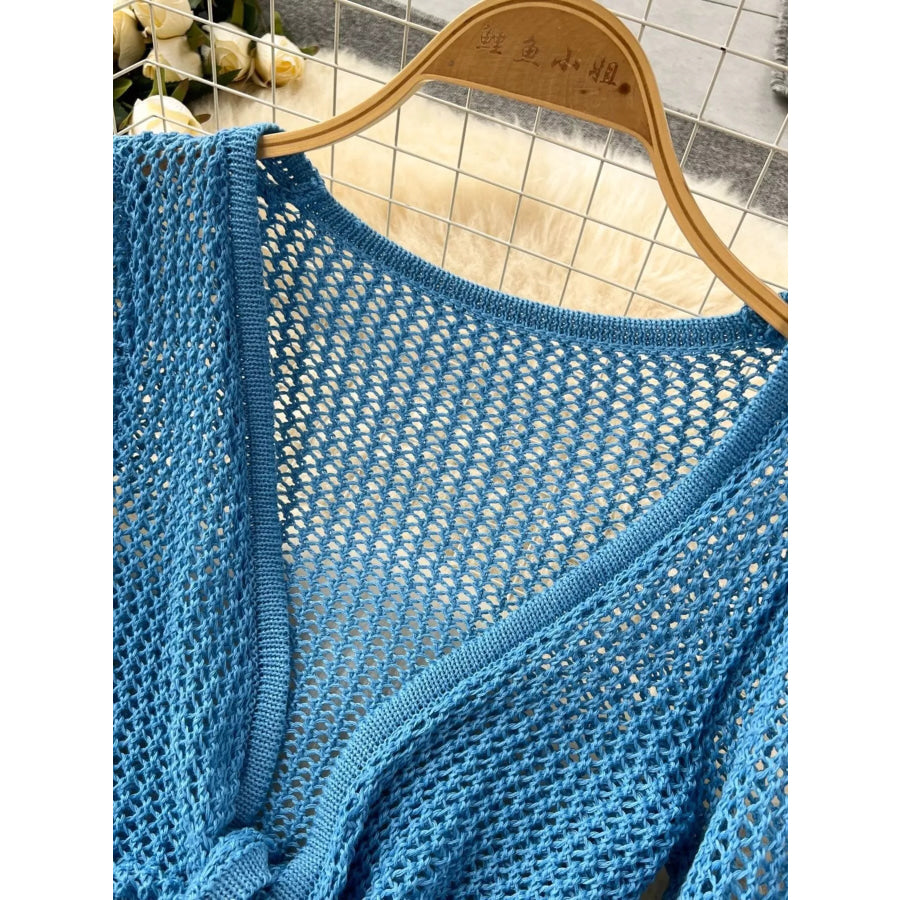 Knitted Crop Top and Slit Skirt Set Apparel and Accessories