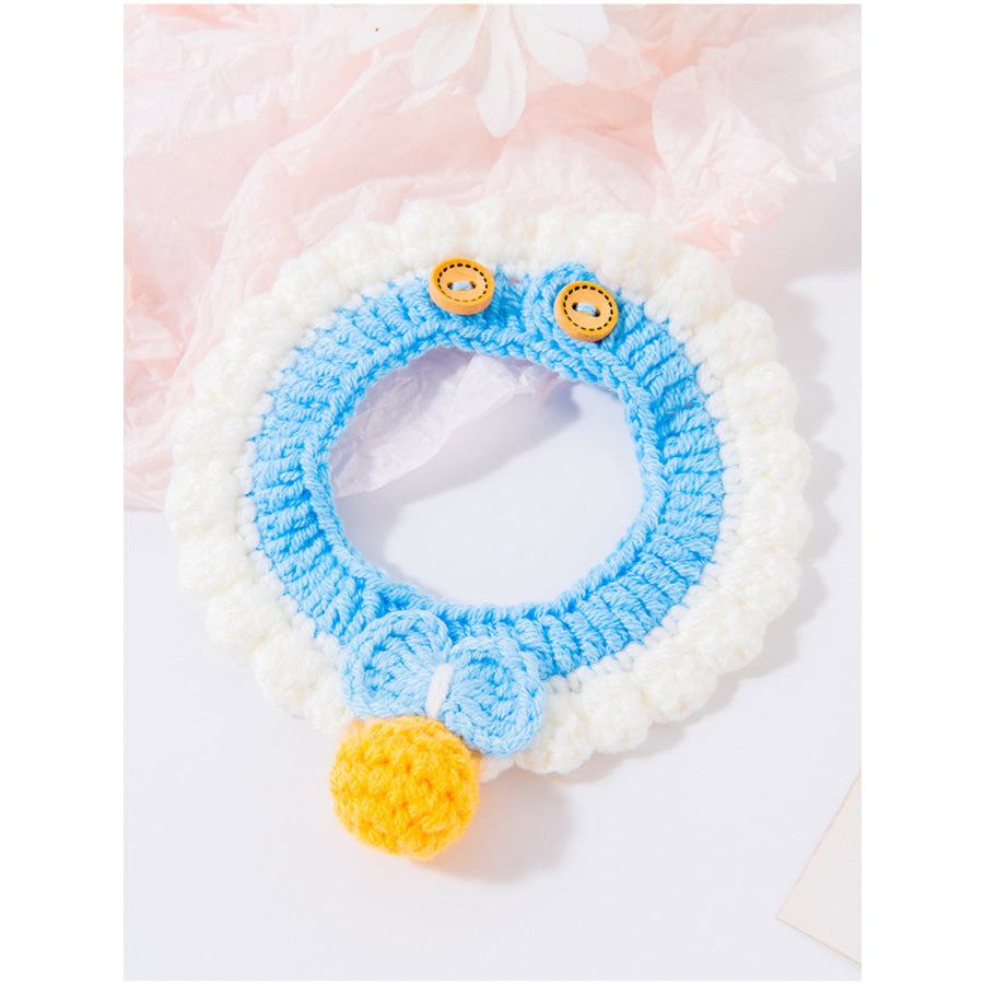 Knitted Pet Scarves Apparel and Accessories