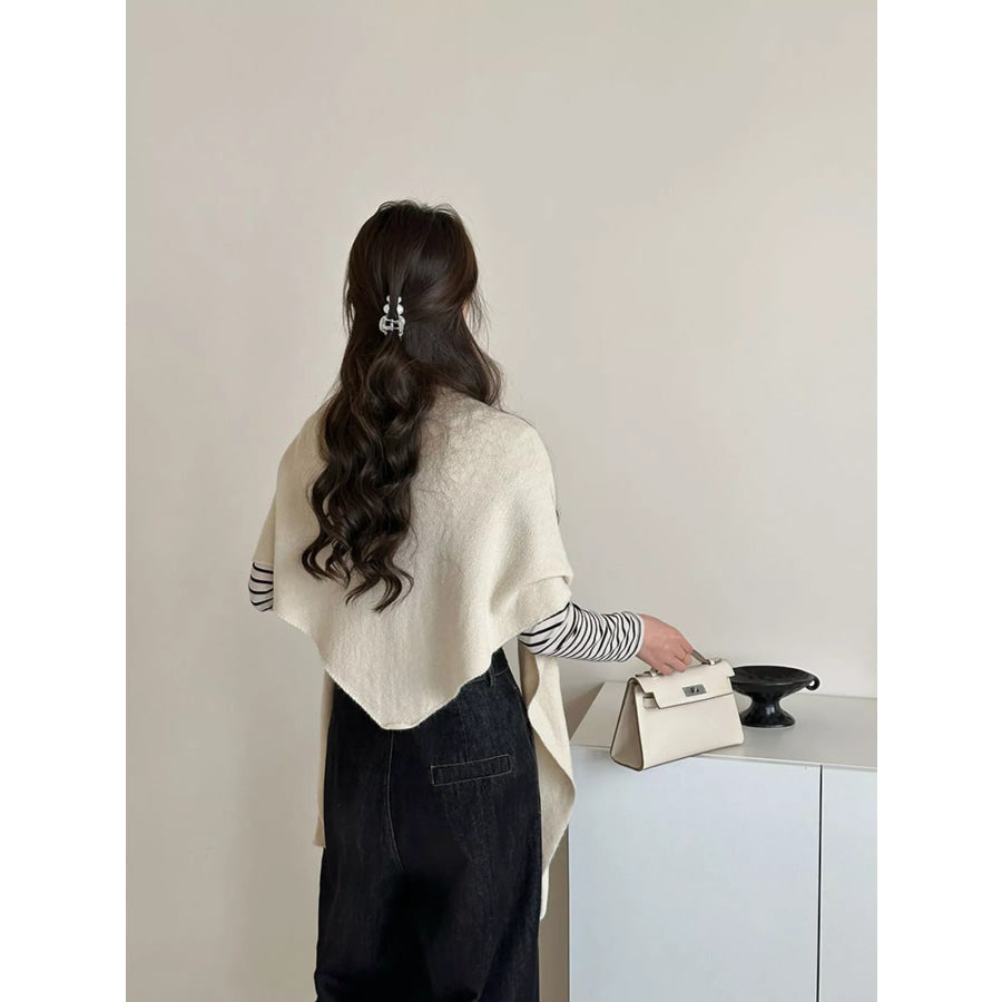 Knitted Solid Color Scarf Apparel and Accessories