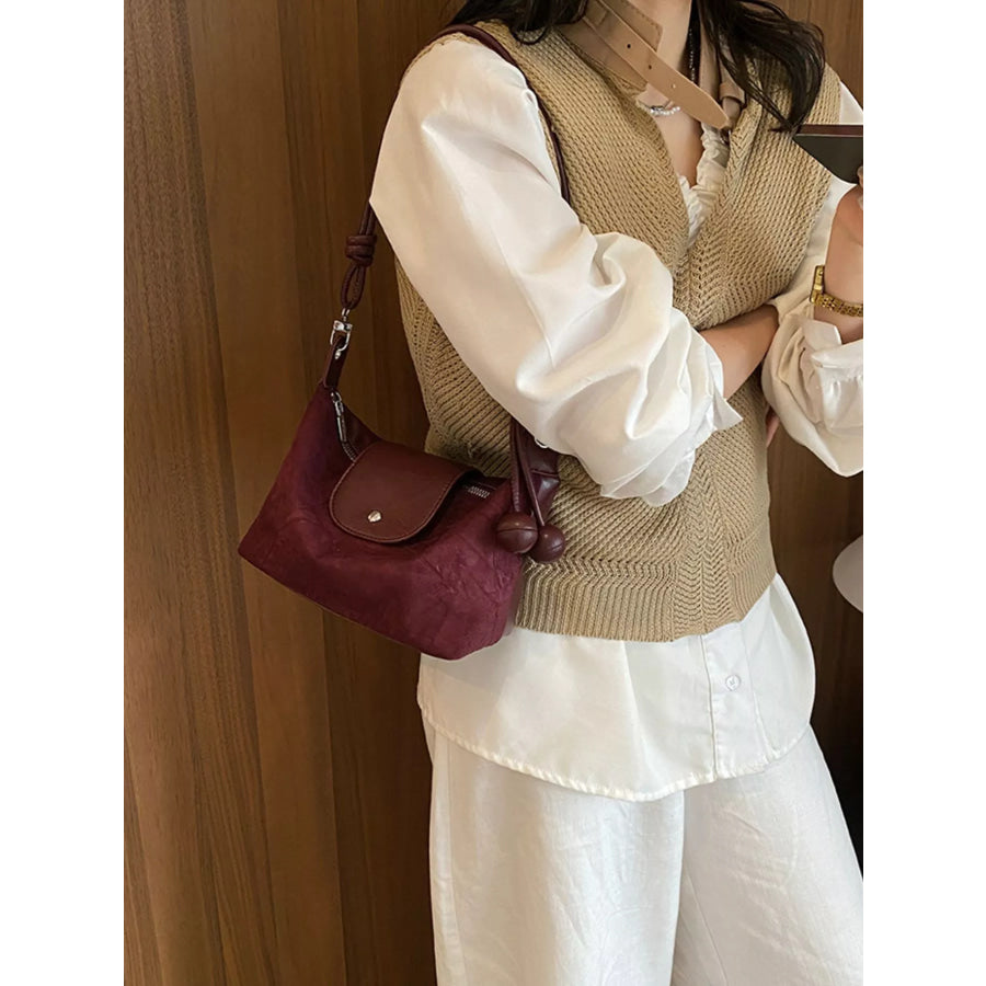 Knot Strap Crossbody Bag Red / onesize Apparel and Accessories