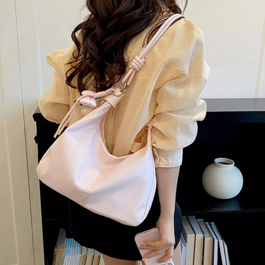 Knotted Strap Shoulder Bag Apparel and Accessories