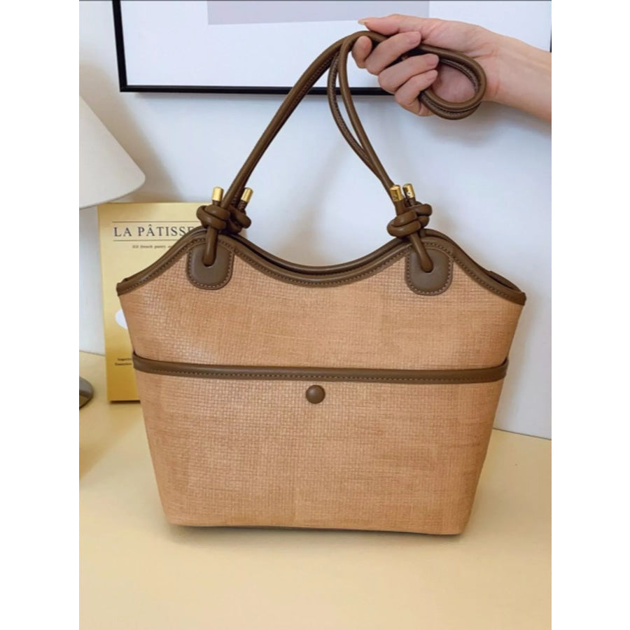 Knotted Strap Tote Bag Apparel and Accessories