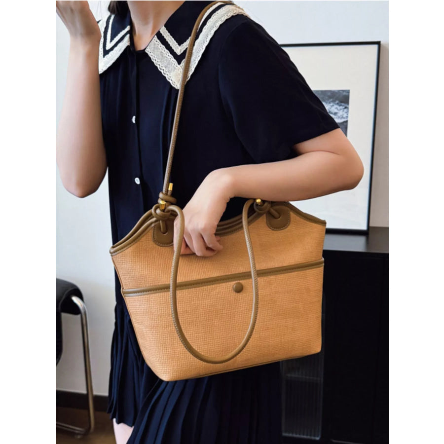 Knotted Strap Tote Bag Apparel and Accessories