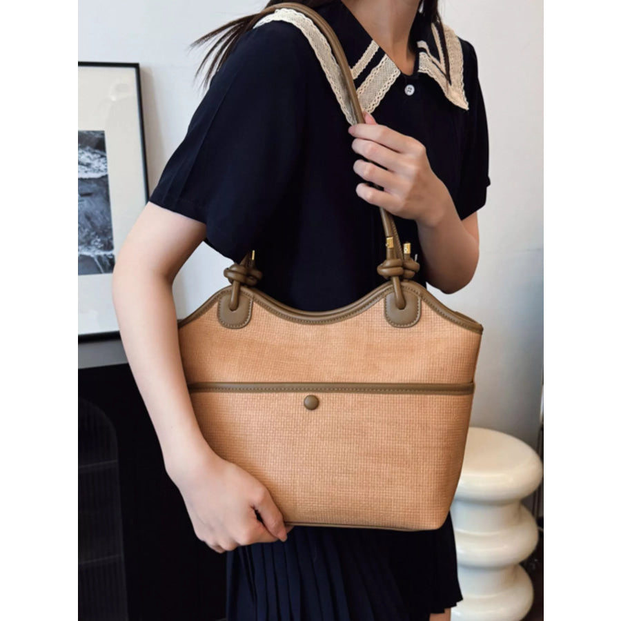 Knotted Strap Tote Bag Apparel and Accessories