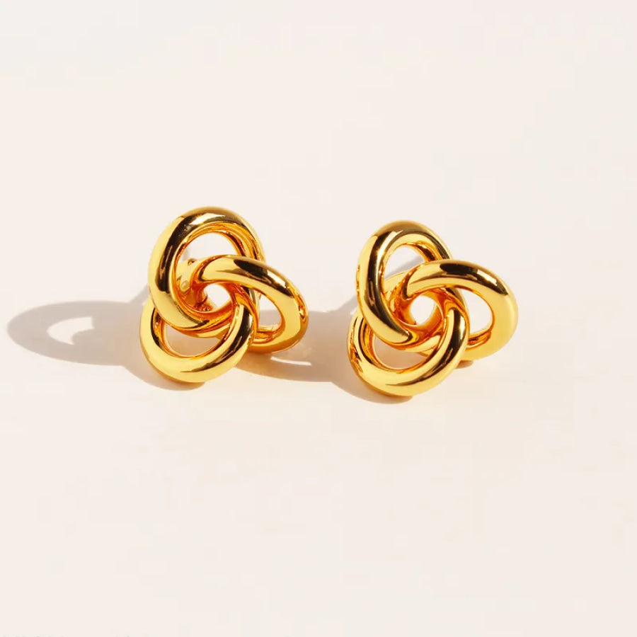 Knotted Stud Earrings (Pre-Order) Gold Earrings