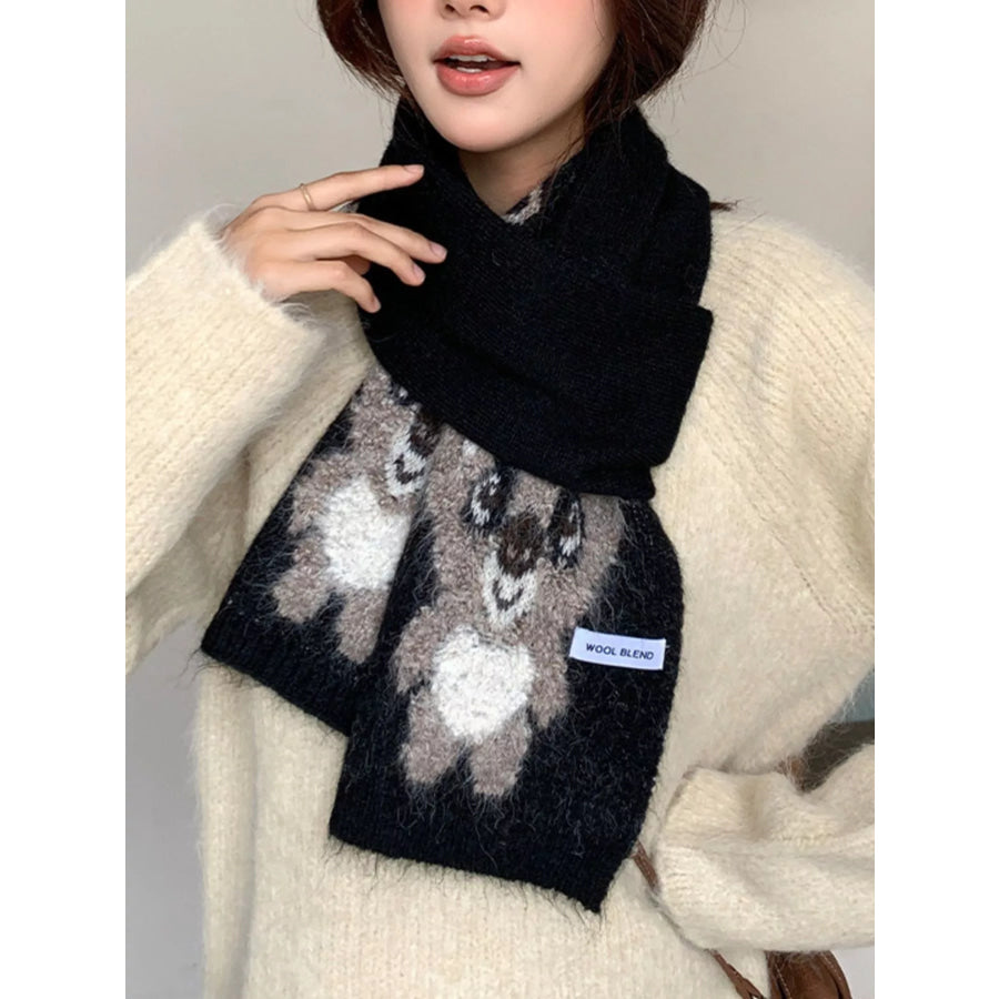 Koala Pattern Winter Scarf Apparel and Accessories