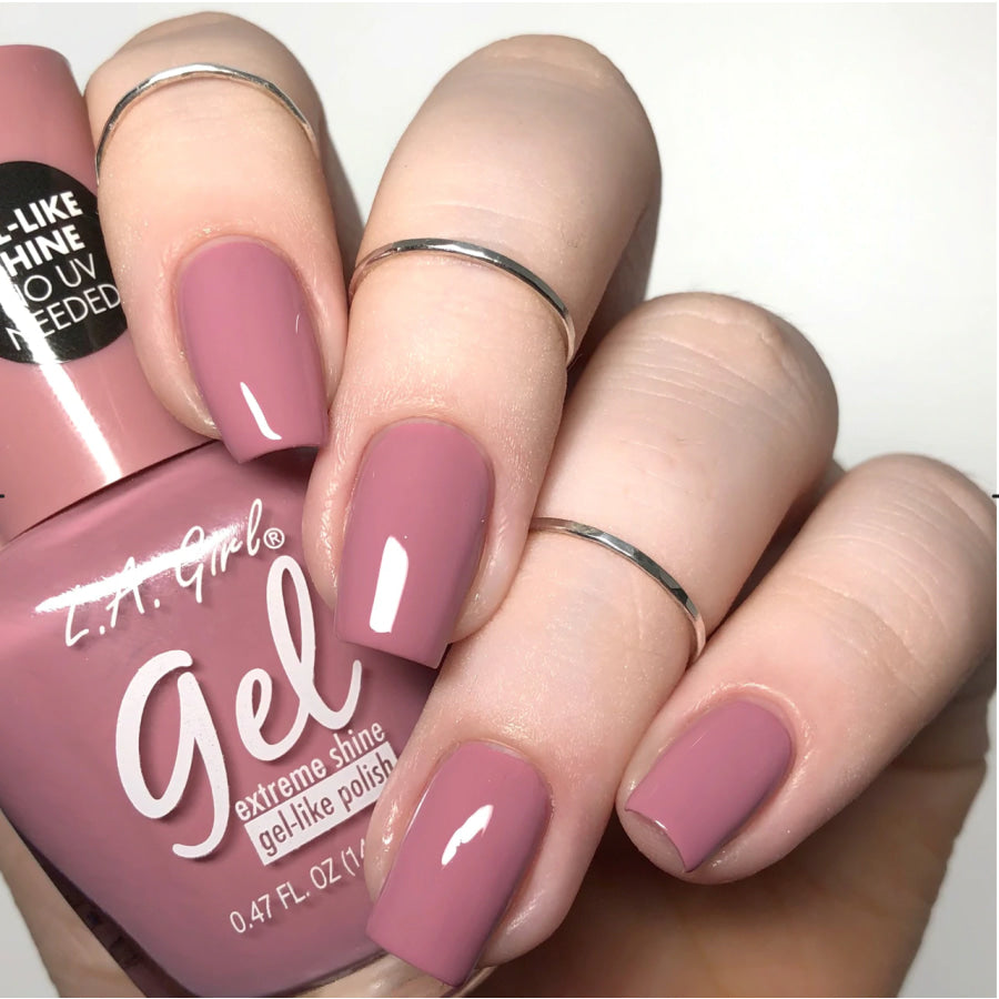 L.A. Girl - Bare It All Collection - Gel Extreme Shine Gel-Like Nail Polish - Charming Nail Polish