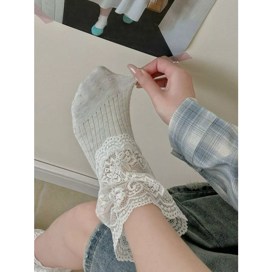 Lace Ankle Socks Apparel and Accessories
