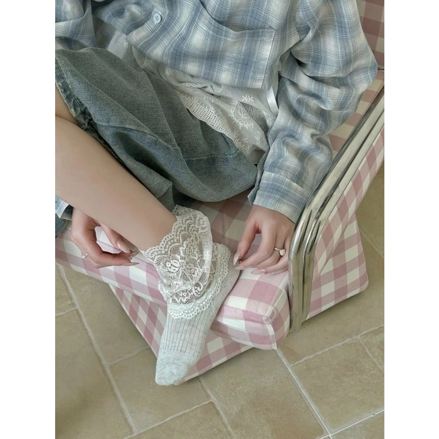 Lace Ankle Socks Apparel and Accessories