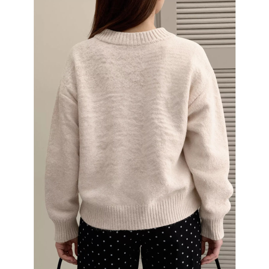 Lace Bowknot Knit Cardigan Apparel and Accessories