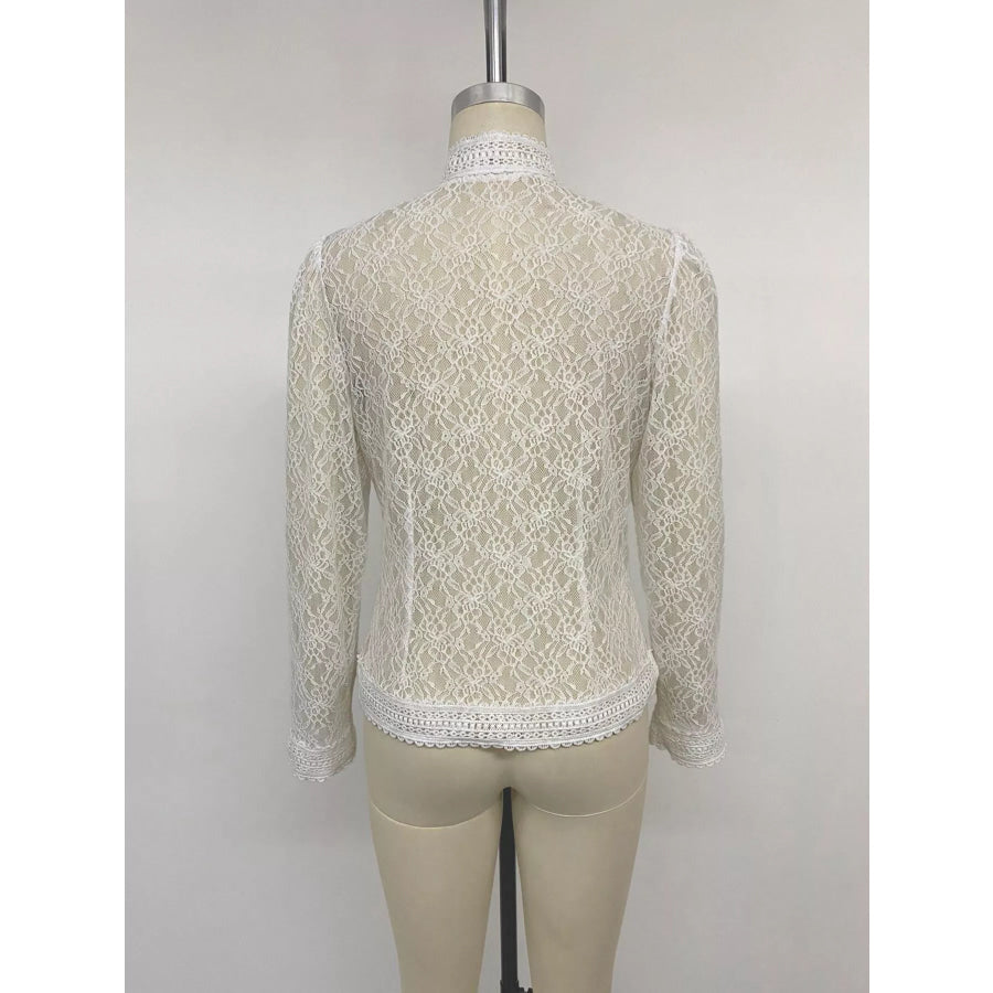Lace Chinese Style Button Shirt Apparel and Accessories