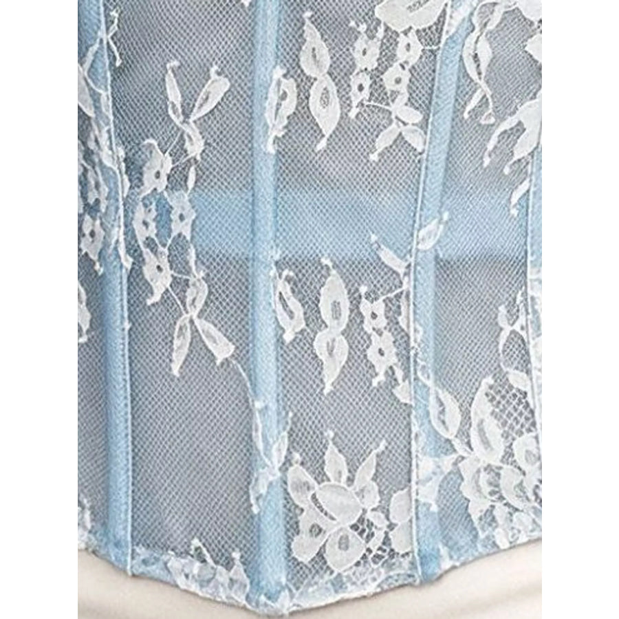 Lace Corset Tube Top Apparel and Accessories