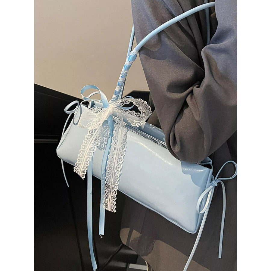 Lace Decor Shoulder Bag Apparel and Accessories