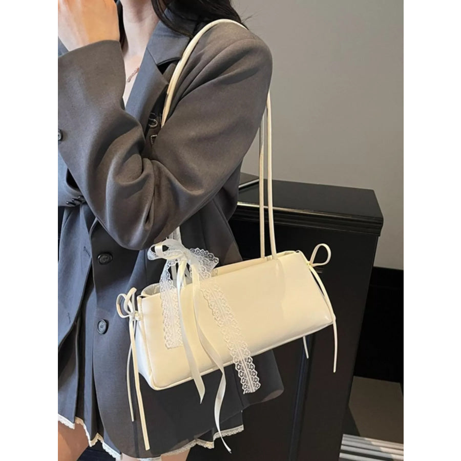 Lace Decor Shoulder Bag Apparel and Accessories